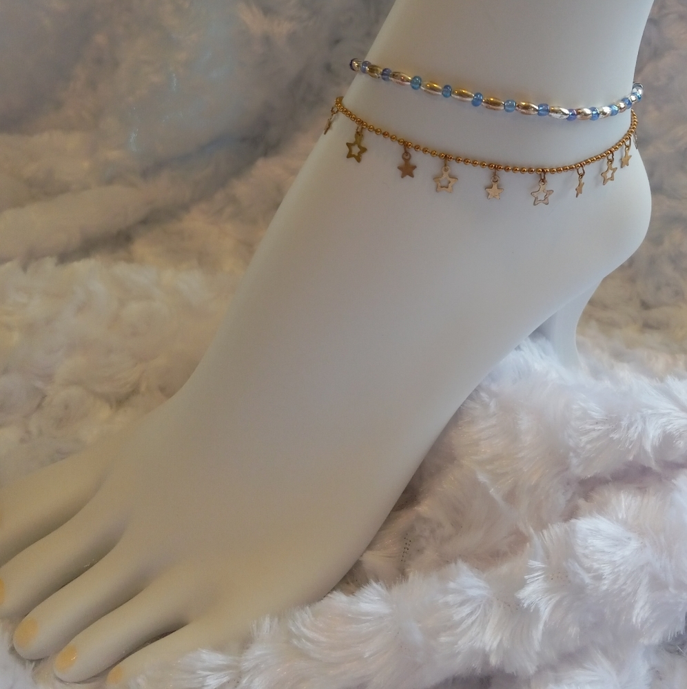 2 Anklets - Icing and PanamaJack